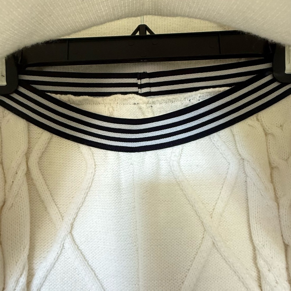 Free People Cream Cable-Knit Wide-Leg Pants with Matching Sweater - Picture 3 of 7